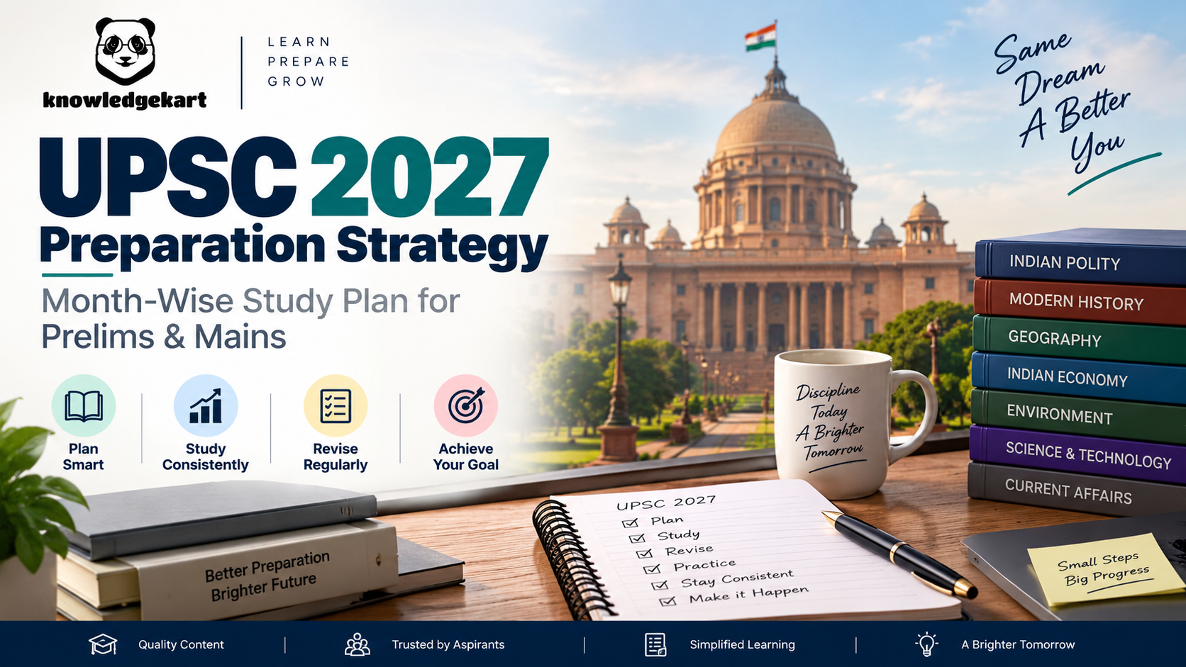 UPSC 2027 Preparation Strategy Complete Month-Wise Study Plan for Prelims & Mains